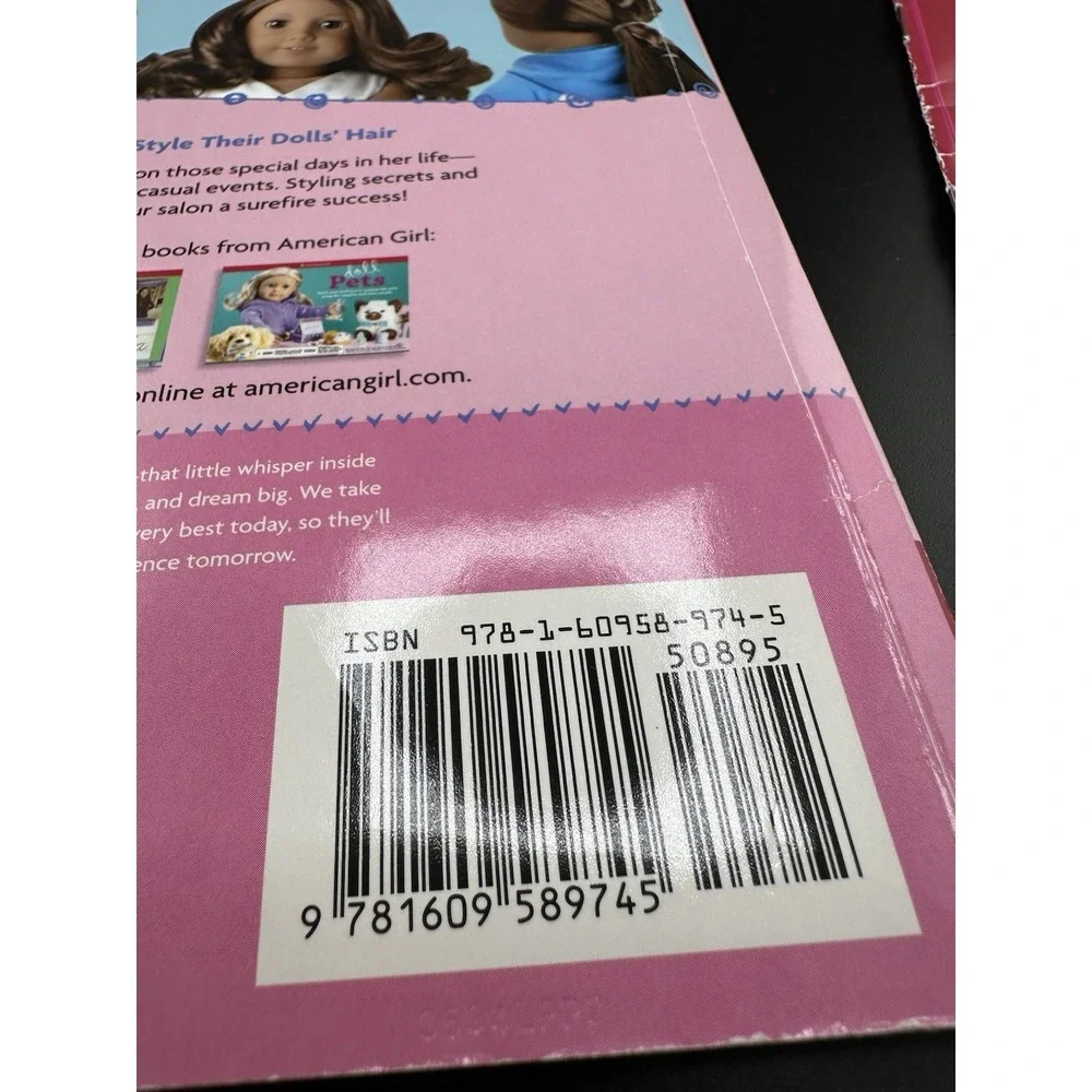 American Girl Truly Me Hair Salon Book And Doll Care Booklet